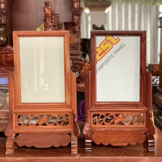 Bộ khung tranh thờ bằng gỗ