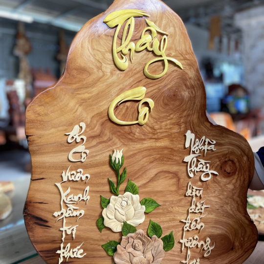 Chạm khắc tri ân-kính tặng - mẫu 3