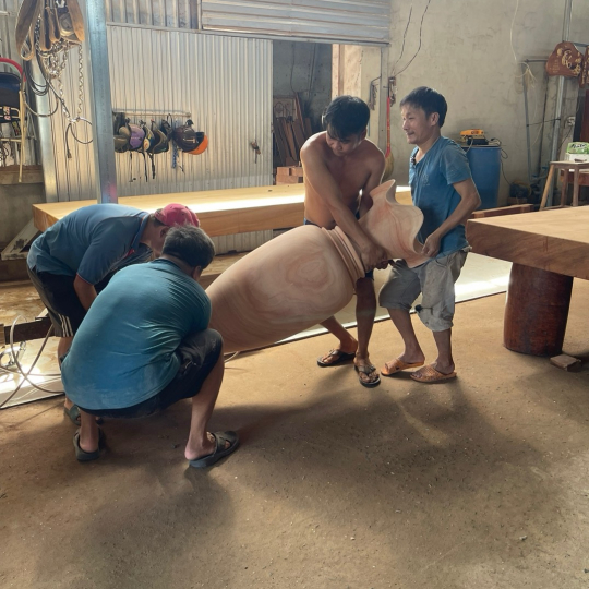 Lục bình gỗ cao 2m