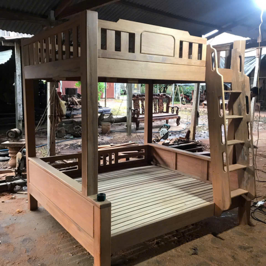 Giường tầng gỗ cao cấp